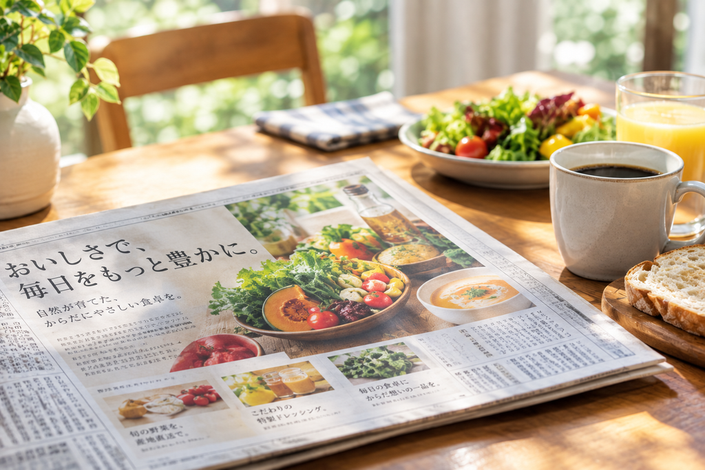 食品の新聞広告は効果がある?食品を広く届けたい企業が知っておきたい広告方法