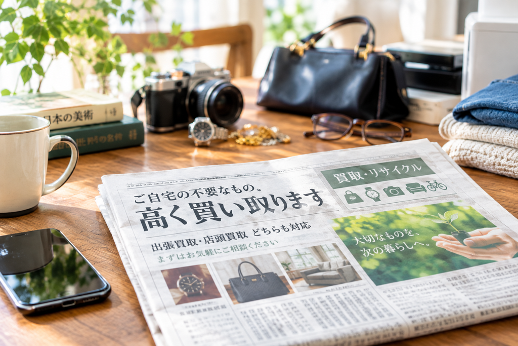買取・リサイクルの新聞広告