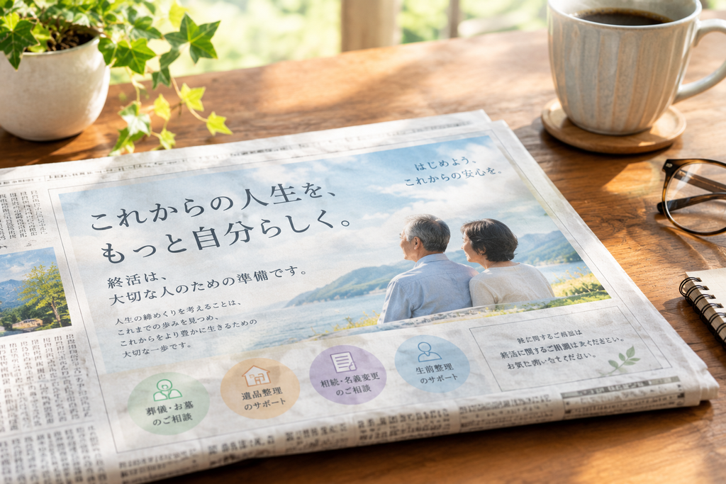 終活の新聞広告とは？シニア世代に届けたいサービスを伝える広告方法