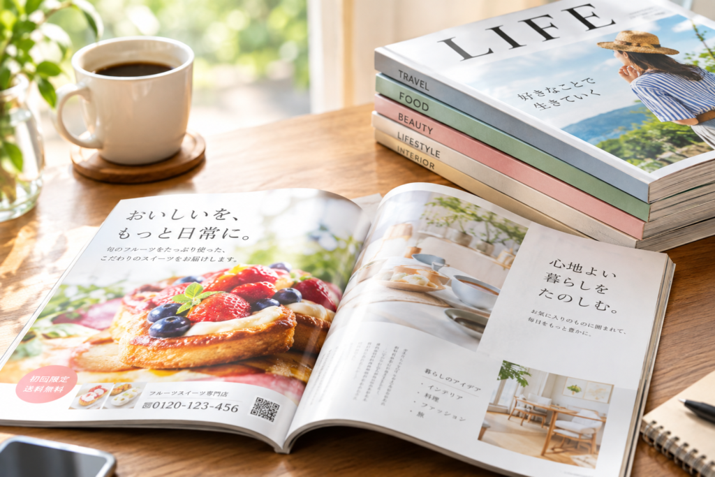 雑誌広告とは?特徴やメリット、広告を出すときに知っておきたいこと