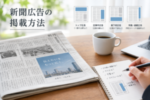 新聞広告の掲載方法
